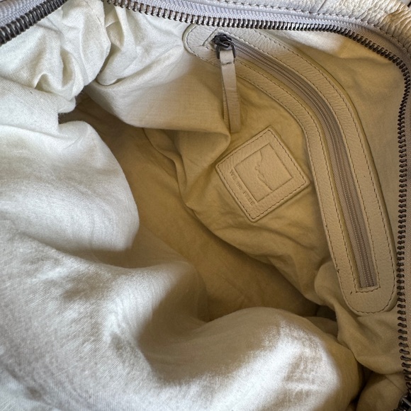 NWT Free People Cream Shoulder Bag with Charms and Bandana - Picture 5 of 9